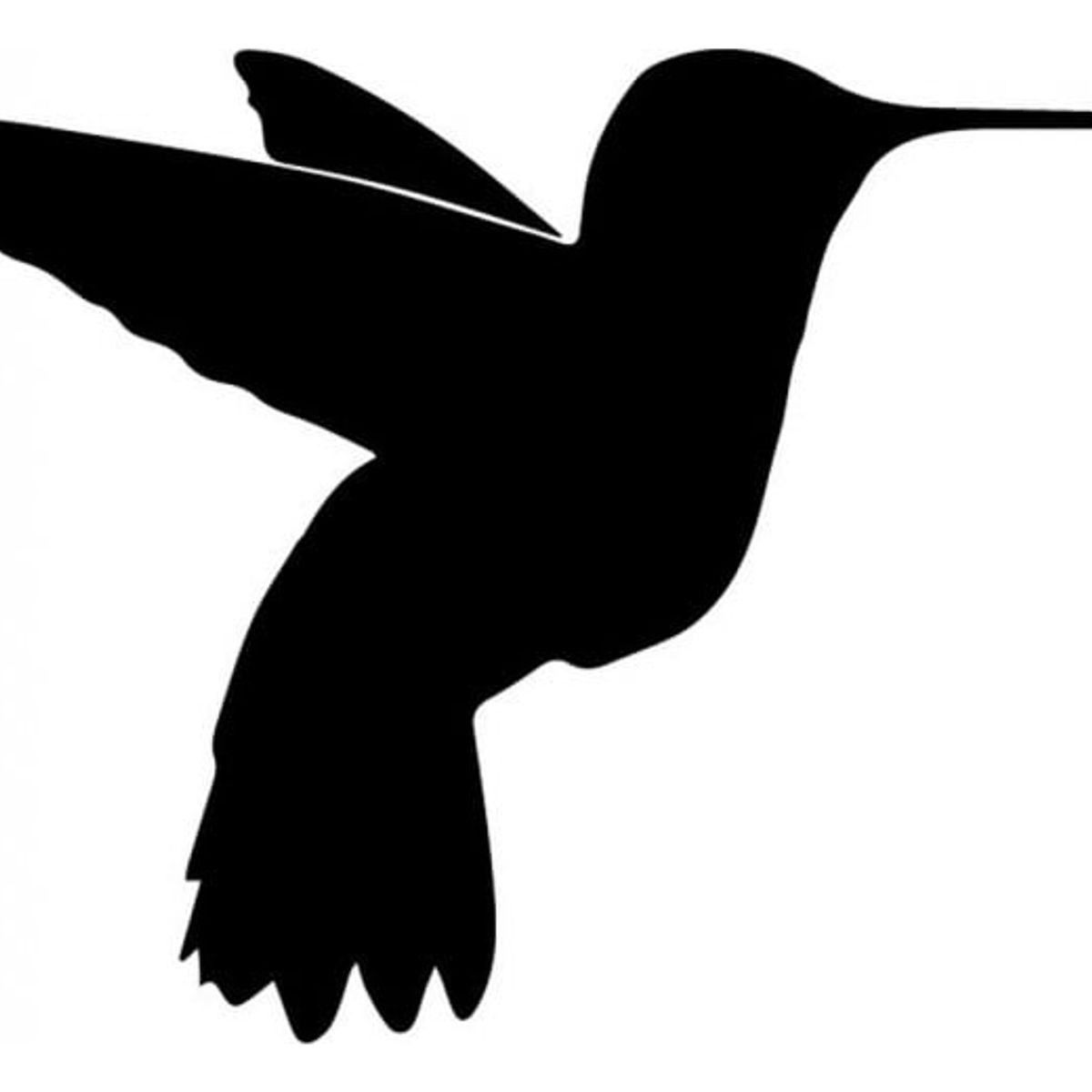 GENERICO - Decomural Hummingbird Silhouette Bird WS-32878