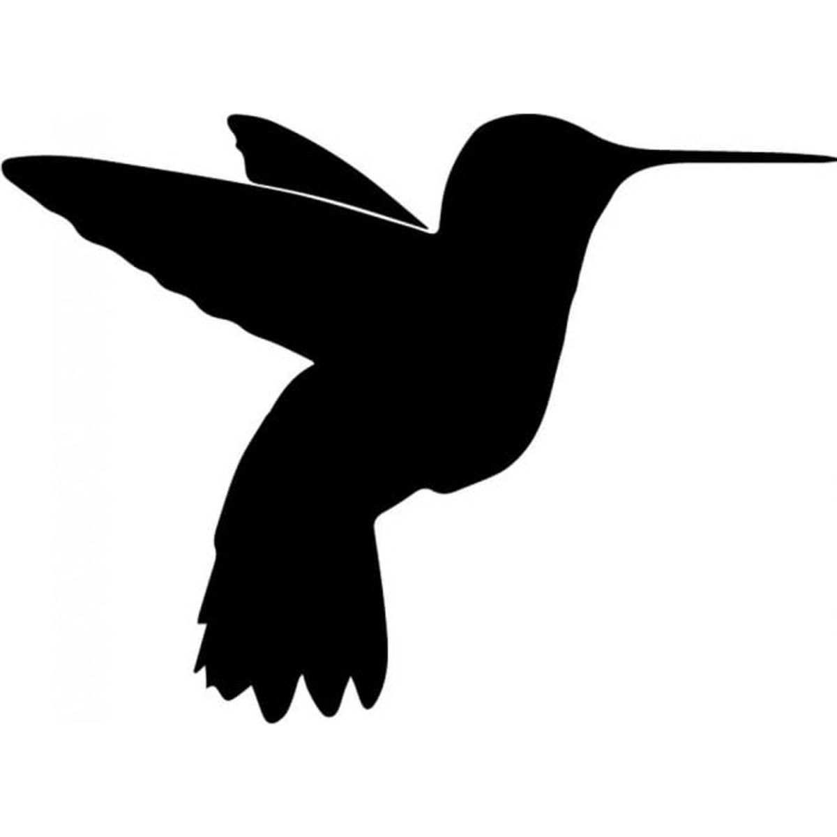 GENERICO - Decomural Hummingbird Silhouette Bird WS-32878