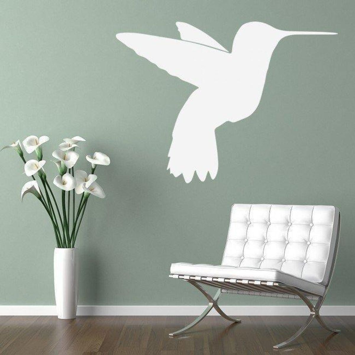 GENERICO - Decomural Hummingbird Silhouette Bird WS-32878