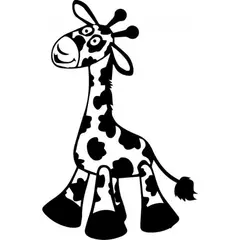 GENERICO - Decomural Cute Giraffe Nursery WS-32886
