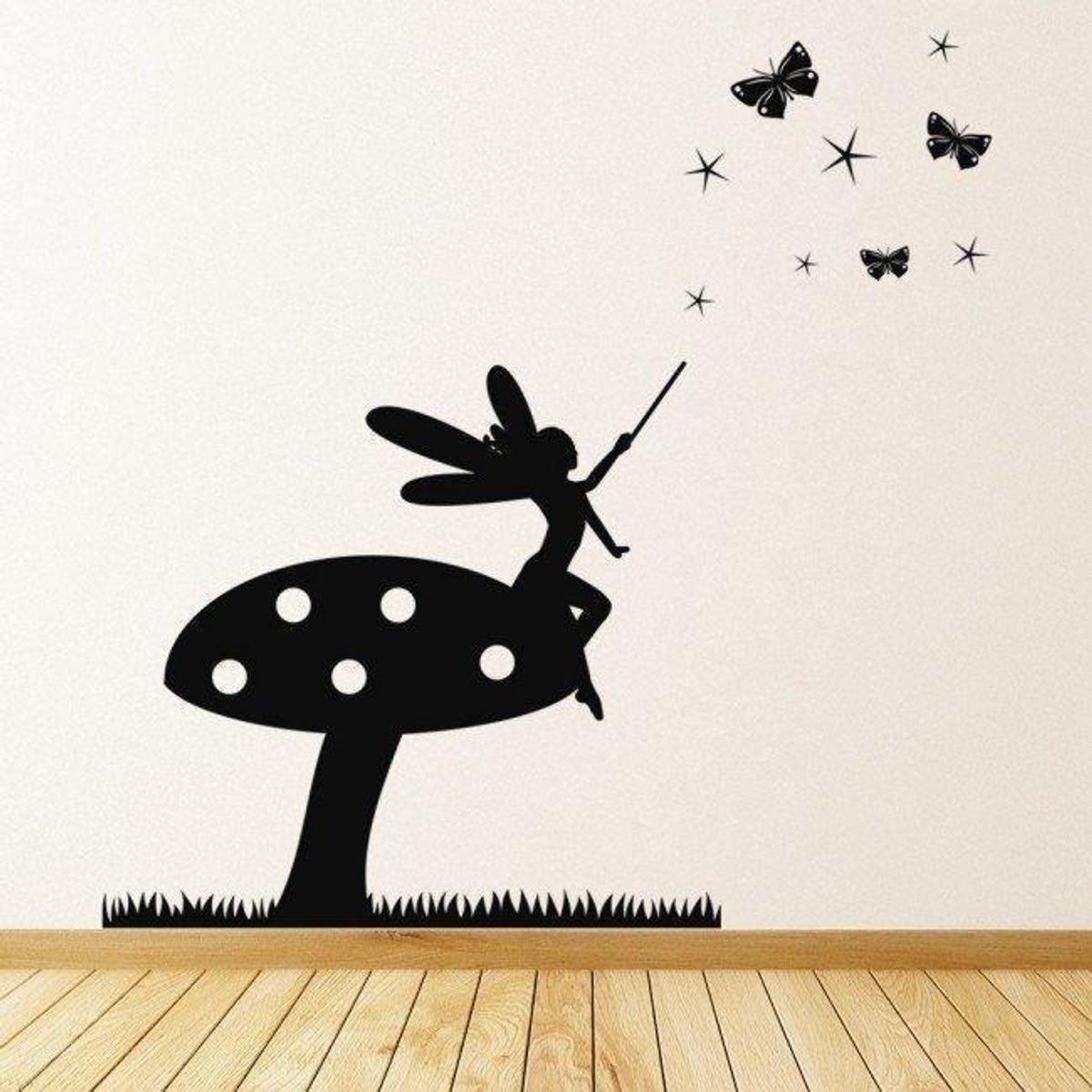 GENERICO - Decomural Toadstool Fairy Butterfly Stars WS-44218