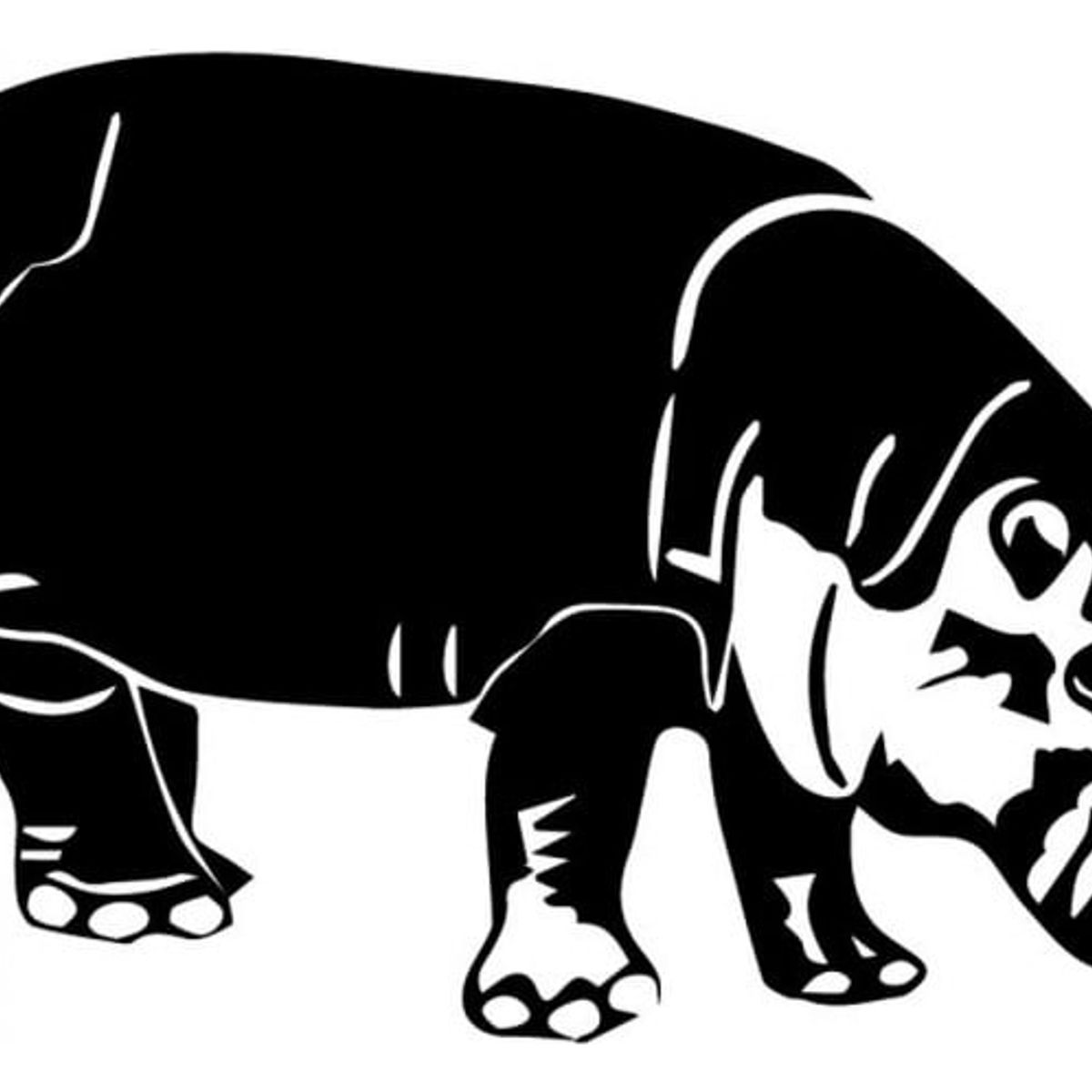 GENERICO - Decomural Hippo Safari Animals WS-32898