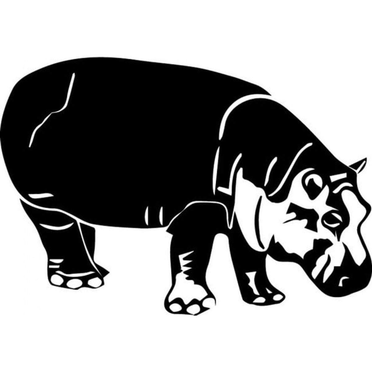 GENERICO - Decomural Hippo Safari Animals WS-32898