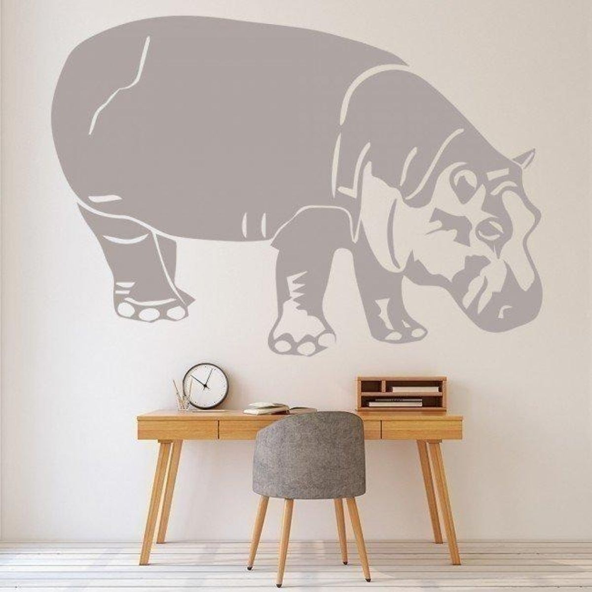 GENERICO - Decomural Hippo Safari Animals WS-32898