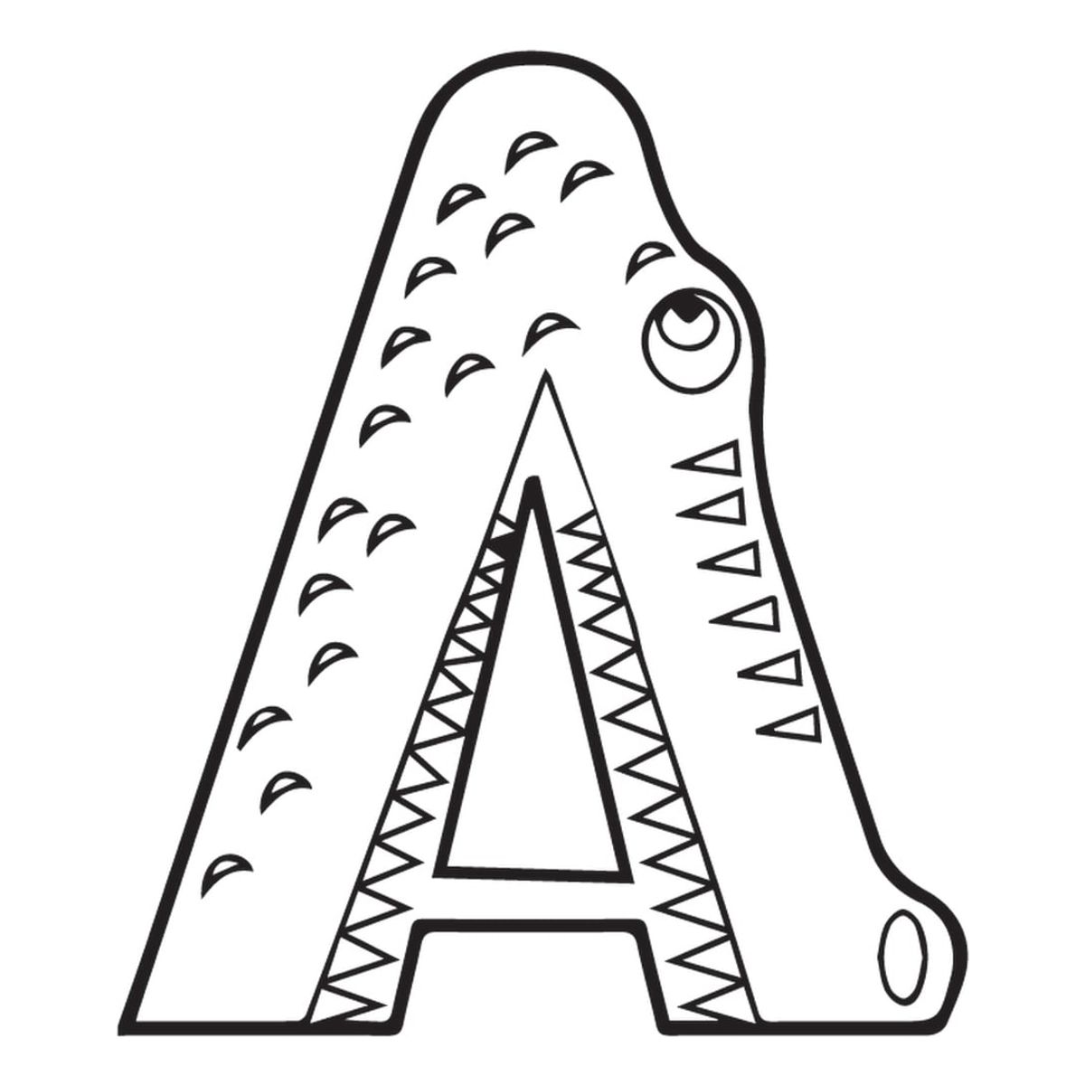 GENERICO - Decomural A Alligator Alphabet Childrens WS-34448