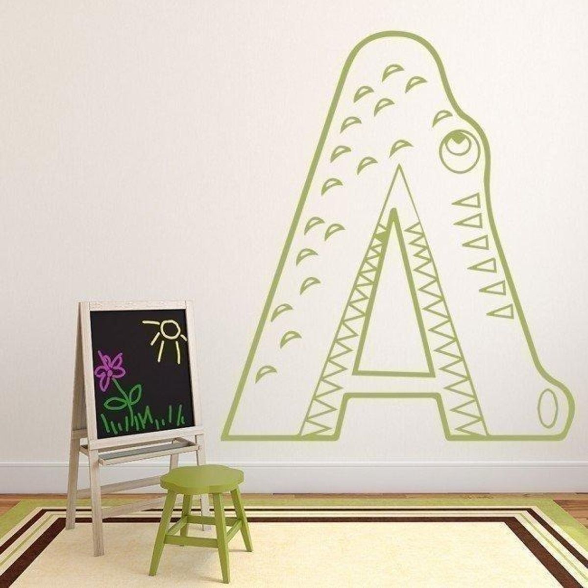 GENERICO - Decomural A Alligator Alphabet Childrens WS-34448