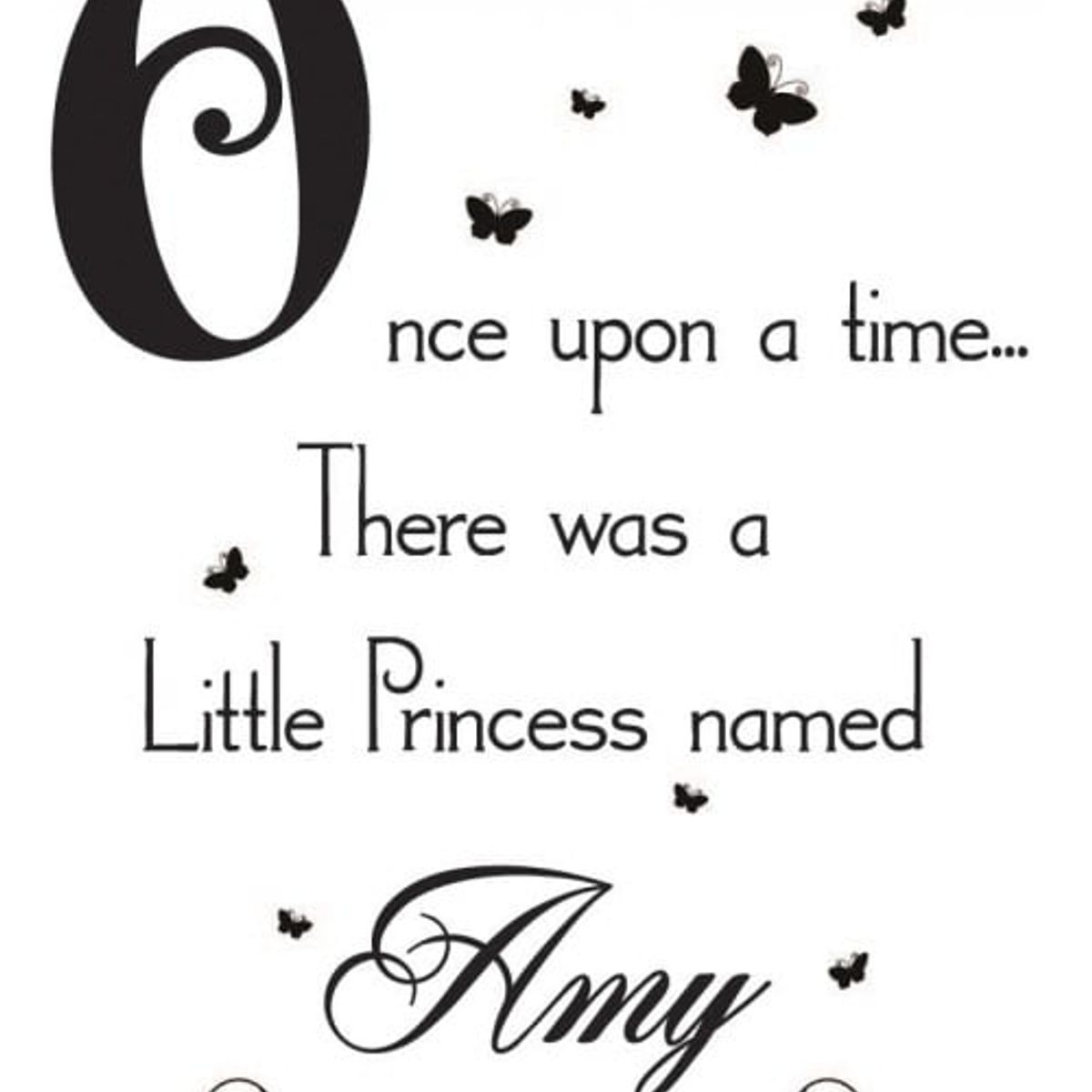 GENERICO - Decomural Personalised Name Once Upon A Time WS-44243