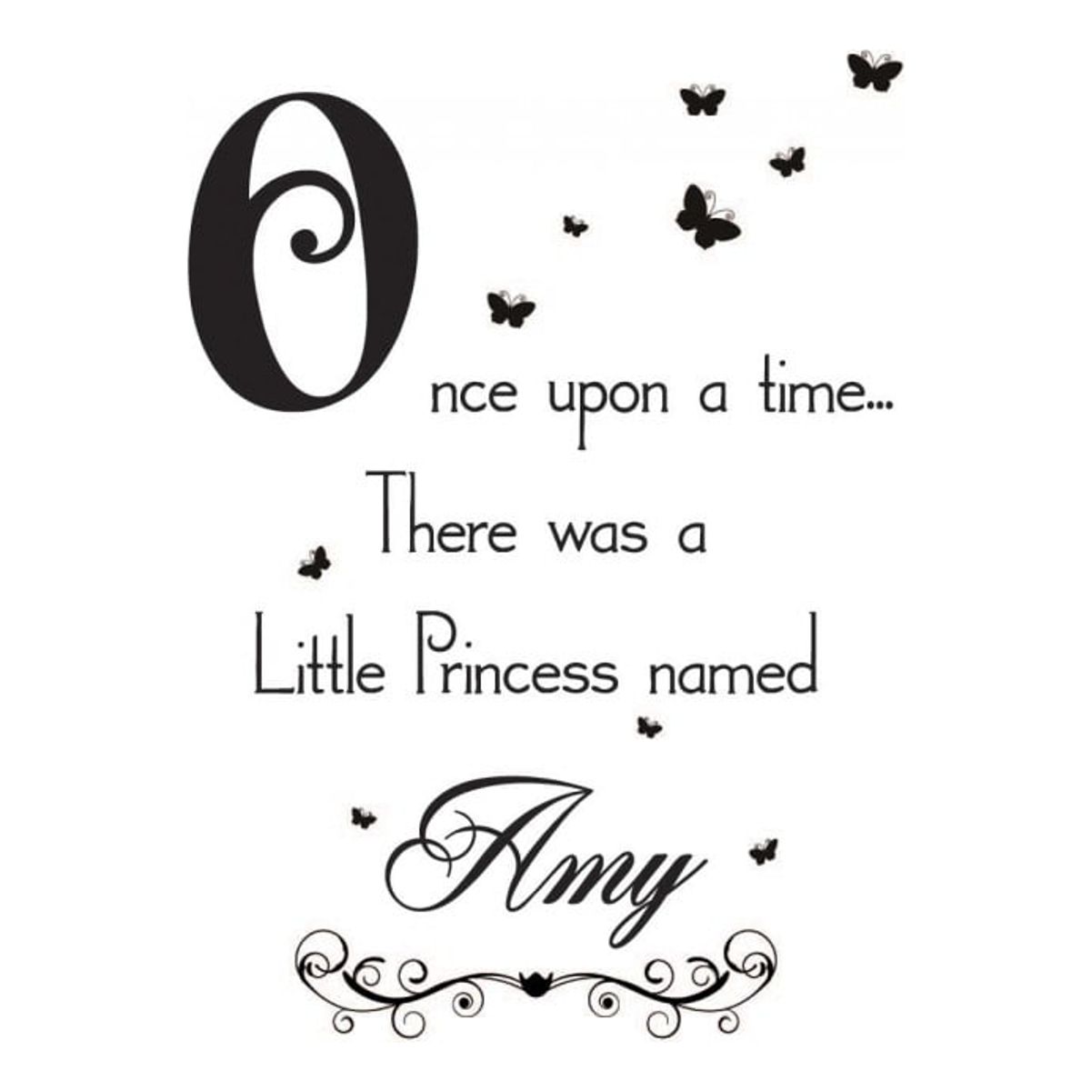 GENERICO - Decomural Personalised Name Once Upon A Time WS-44243