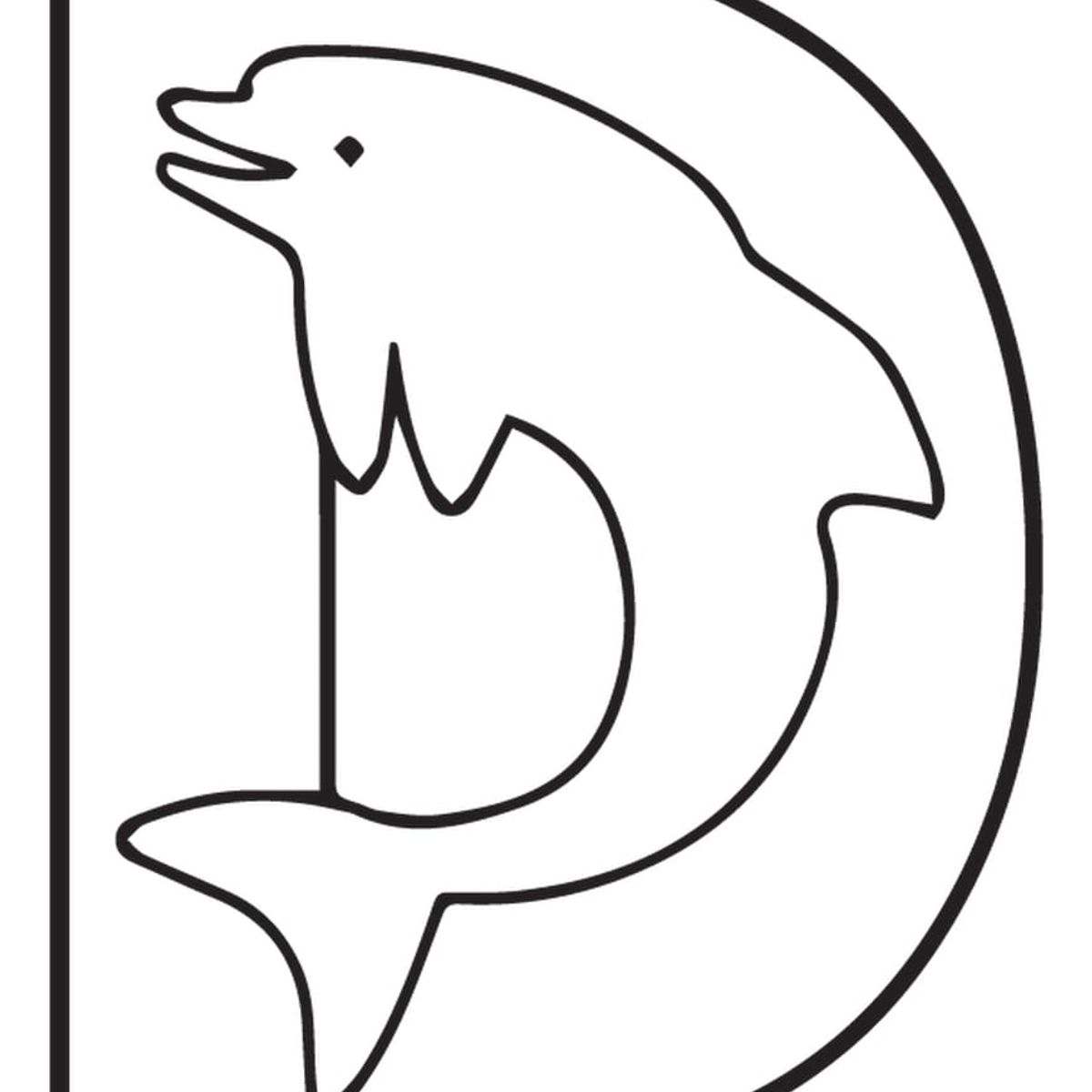 GENERICO - Decomural D Dolphin Alphabet Childrens WS-34454