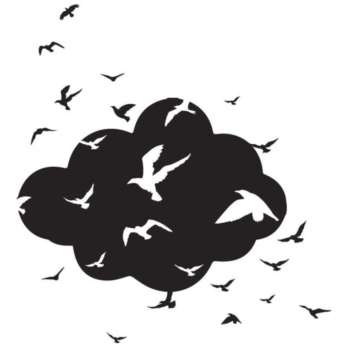 GENERICO - Decomural Birds Clouds WS-44248