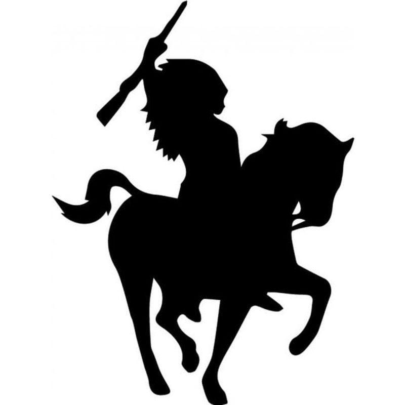 GENERICO - Decomural Indian On Horse Cowboys WS-32945