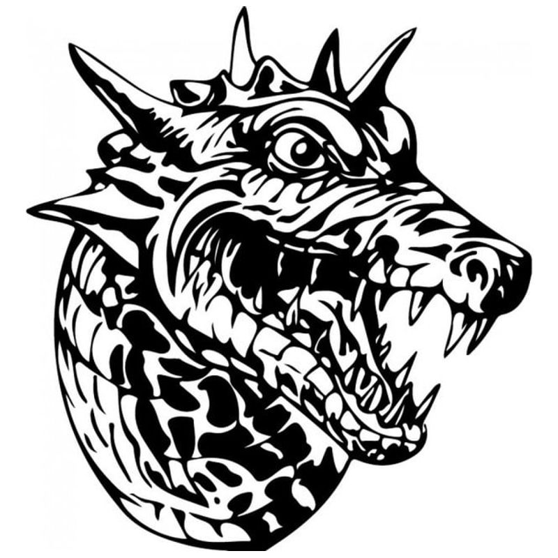 GENERICO - Decomural Dragon Head Scary Monster WS-32953