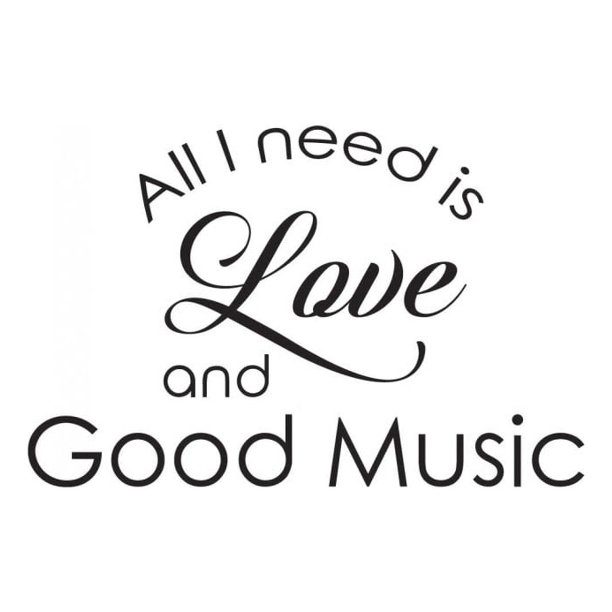 GENERICO - Decomural Love And Good Music Inspirational WS-44255