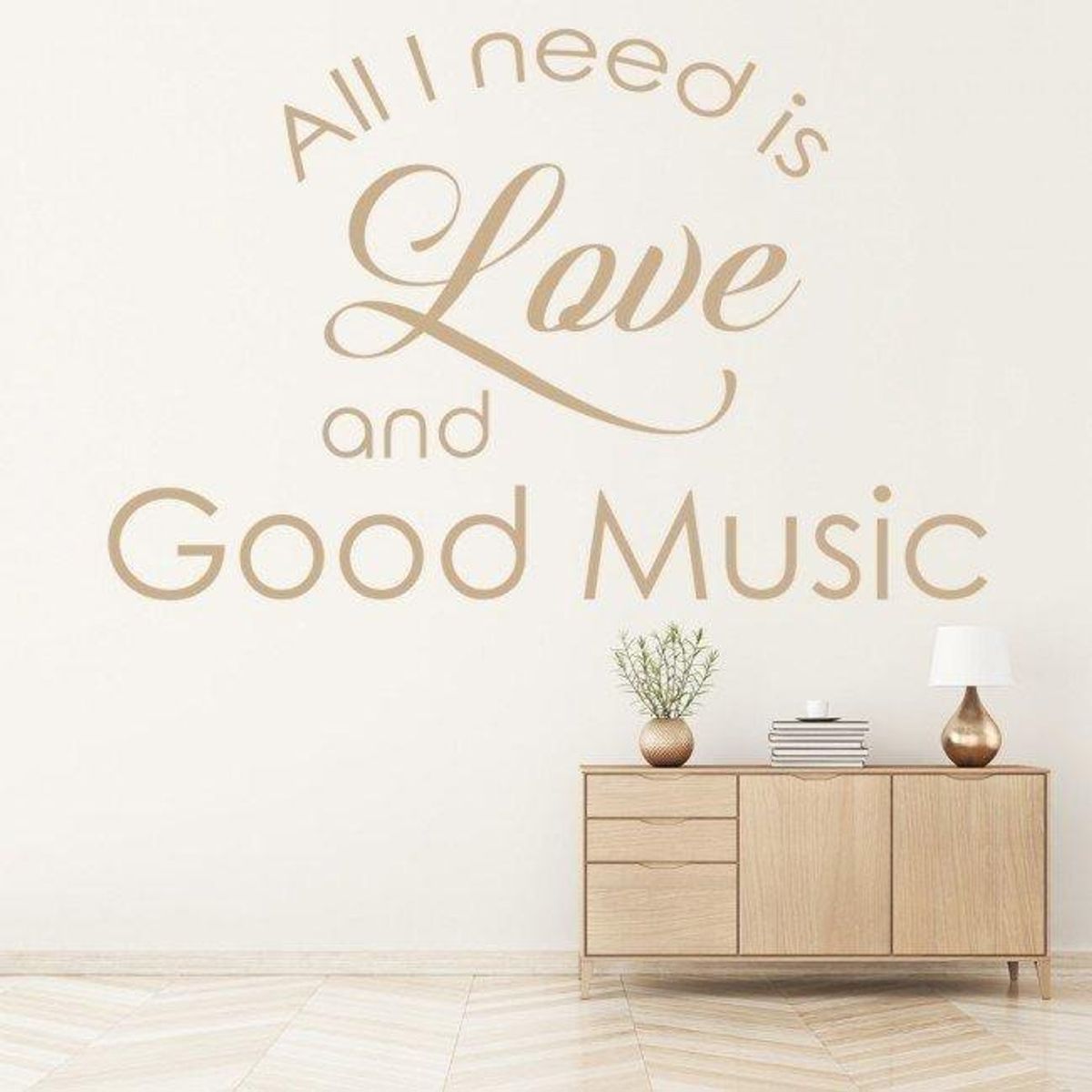 GENERICO - Decomural Love And Good Music Inspirational WS-44255