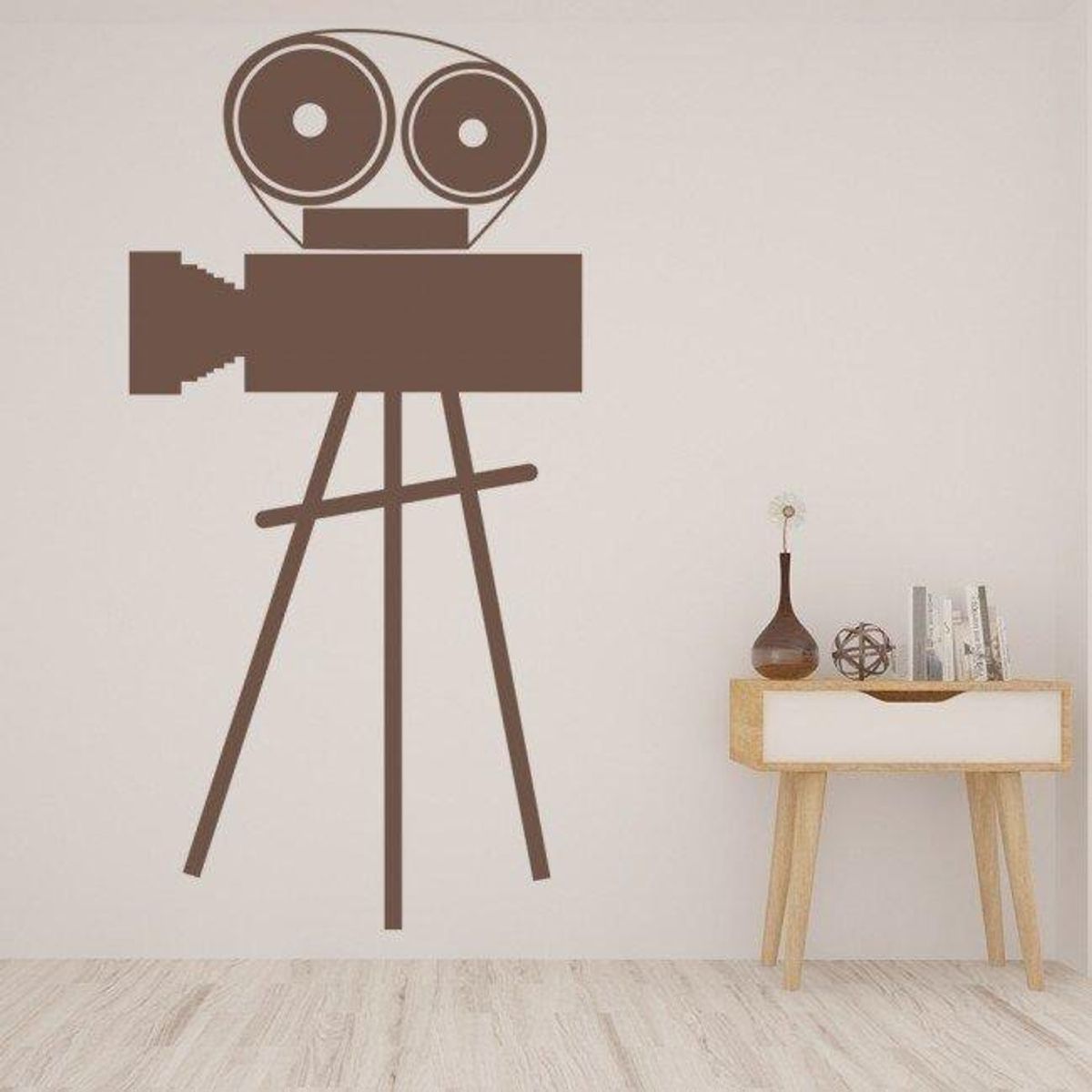 GENERICO - Decomural Movie Camera Vintage Movie WS-44258