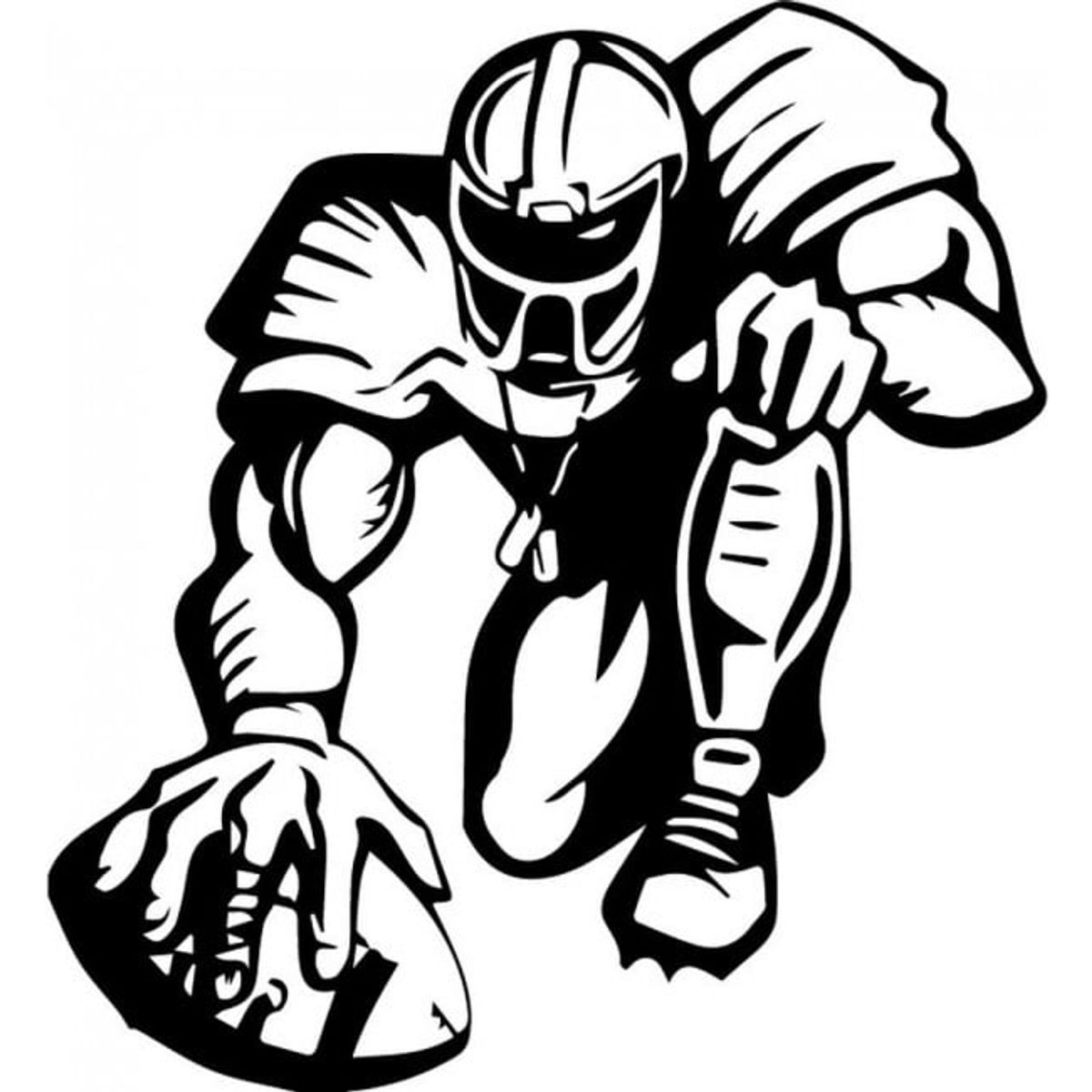 GENERICO - Decomural American Football Player Sports WS-32961