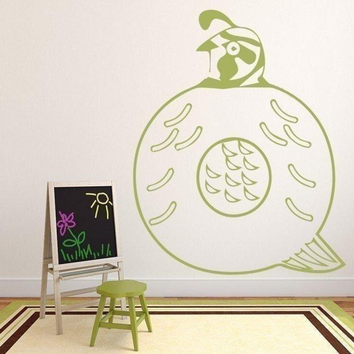 GENERICO - Decomural Q Quail Alphabet Childrens Nursery WS-34468