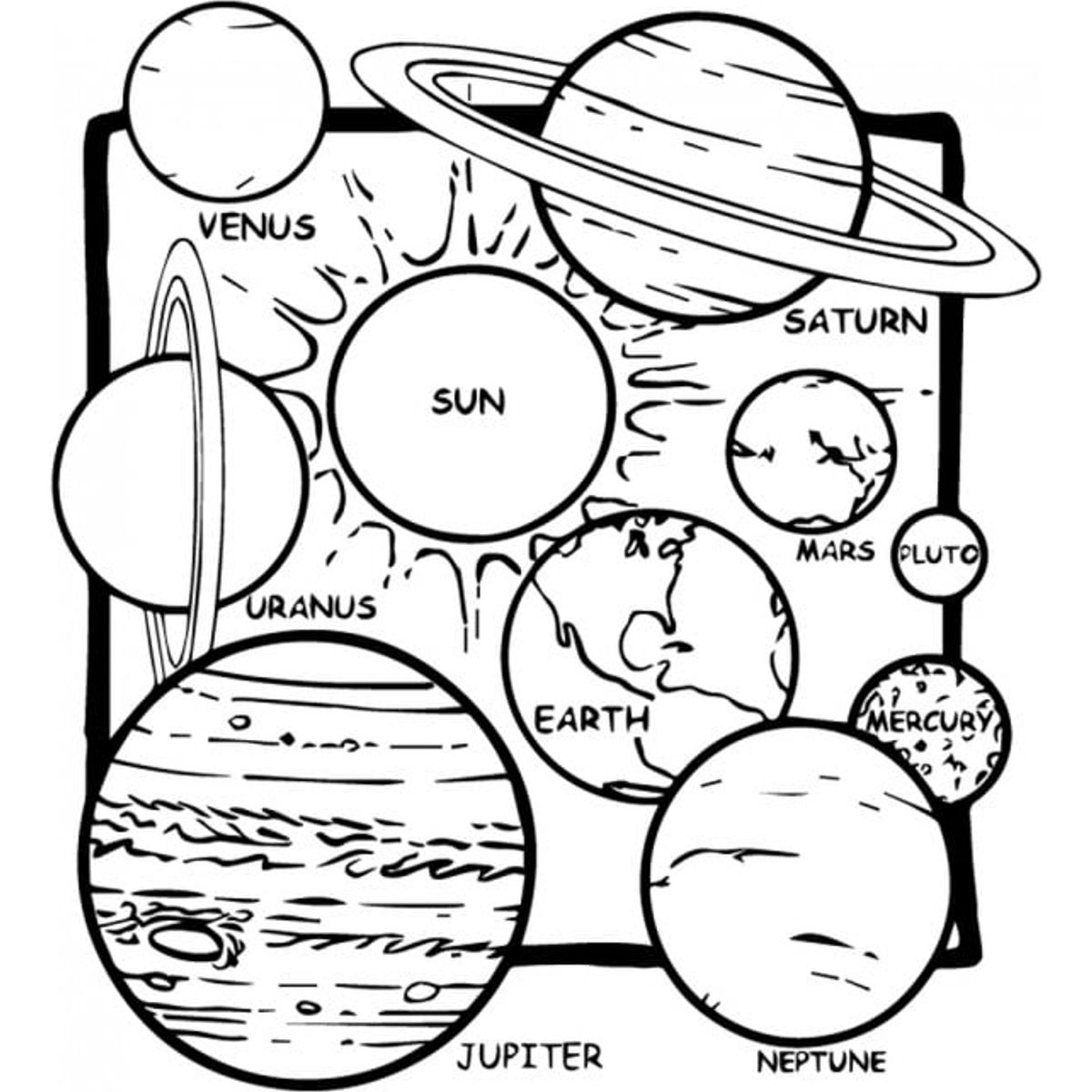 GENERICO - Decomural Space Planets Solar System WS-34471