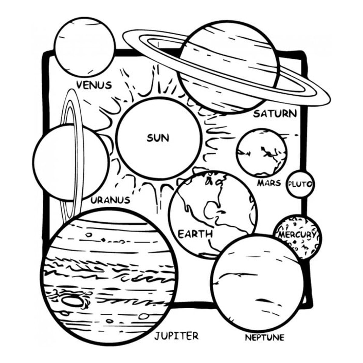 GENERICO - Decomural Space Planets Solar System WS-34471