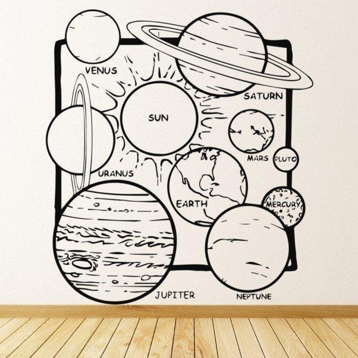 GENERICO - Decomural Space Planets Solar System WS-34471
