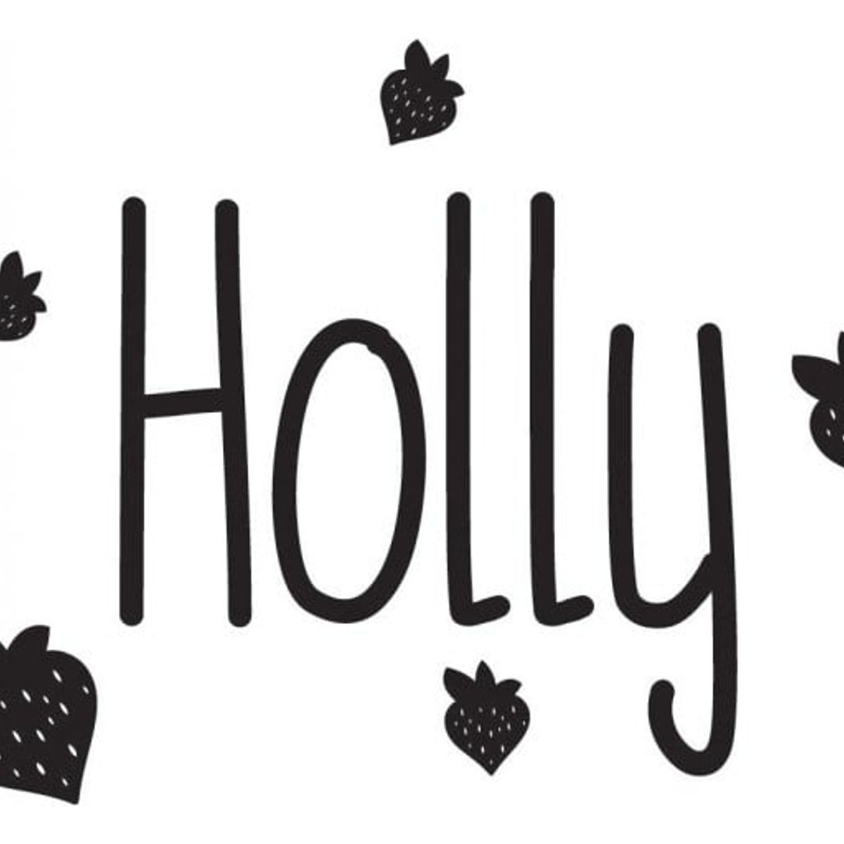 GENERICO - Decomural Personalised Name Strawberry Fruit WS-44261