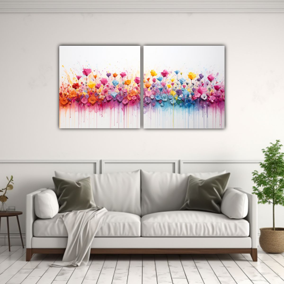 GENERICO - Pintura Acrílica Sin Costuras Líneas Finas 140x70 Cm
