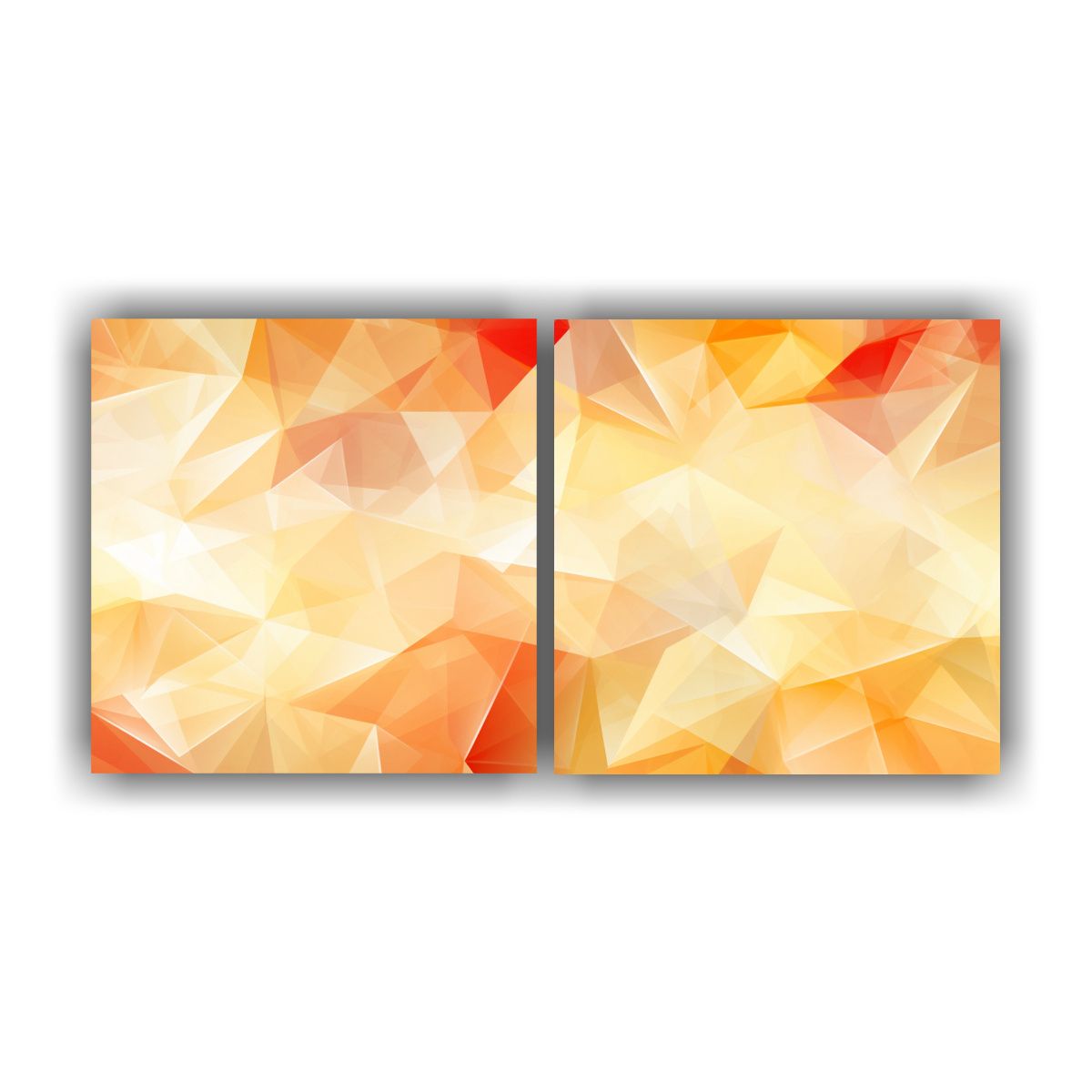 GENERICO - Dos Lienzos Estilo Galería Con Patrones Funky 140x70 Cm