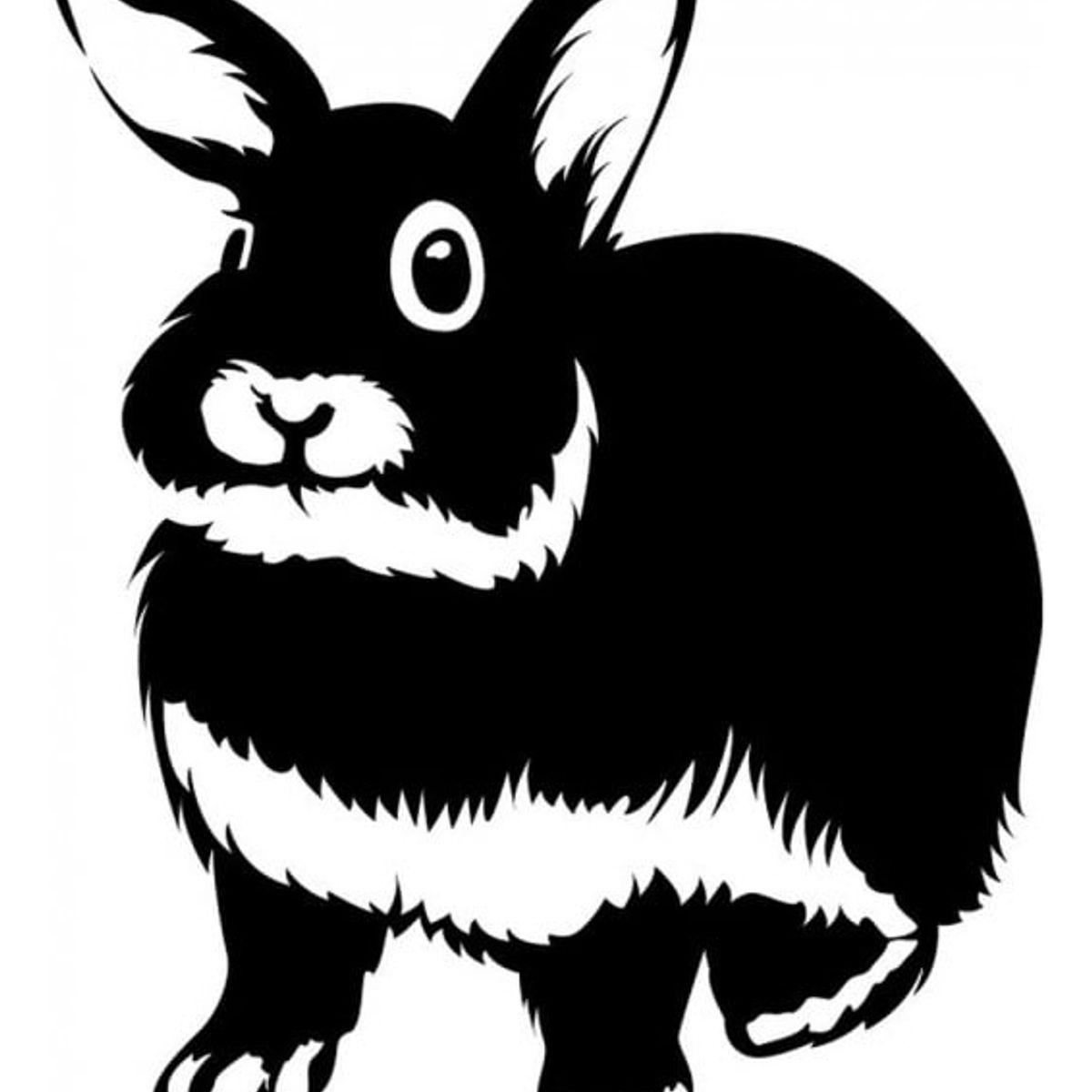 GENERICO - Decomural Fluffy Rabbit Pet Animals WS-33022