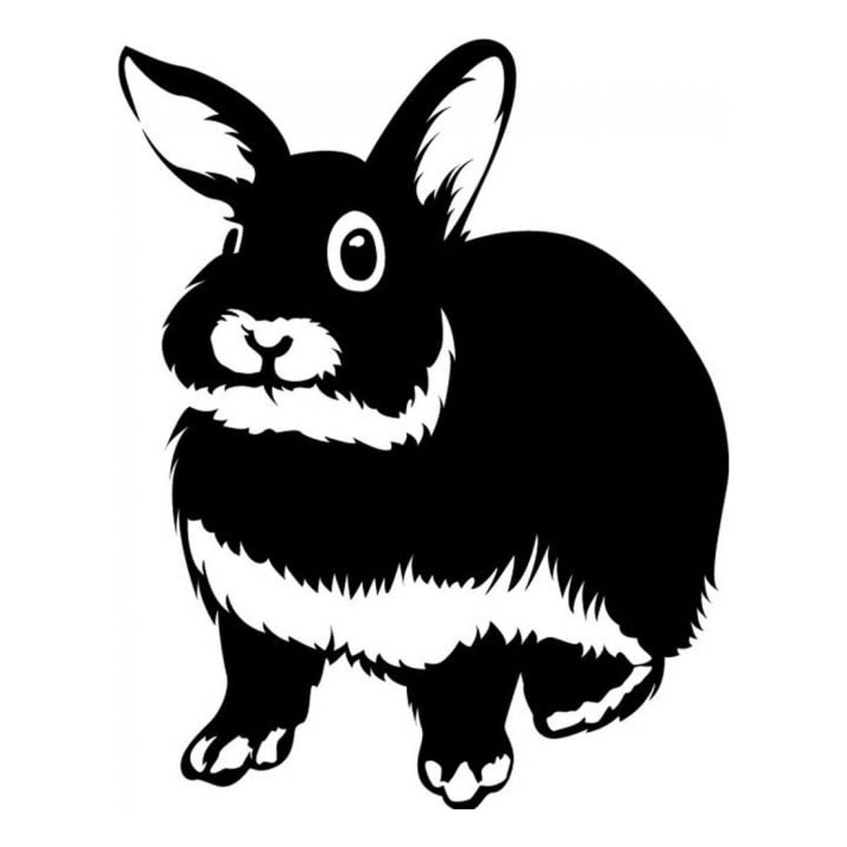 GENERICO - Decomural Fluffy Rabbit Pet Animals WS-33022