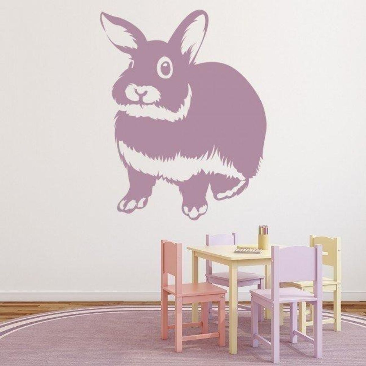 GENERICO - Decomural Fluffy Rabbit Pet Animals WS-33022