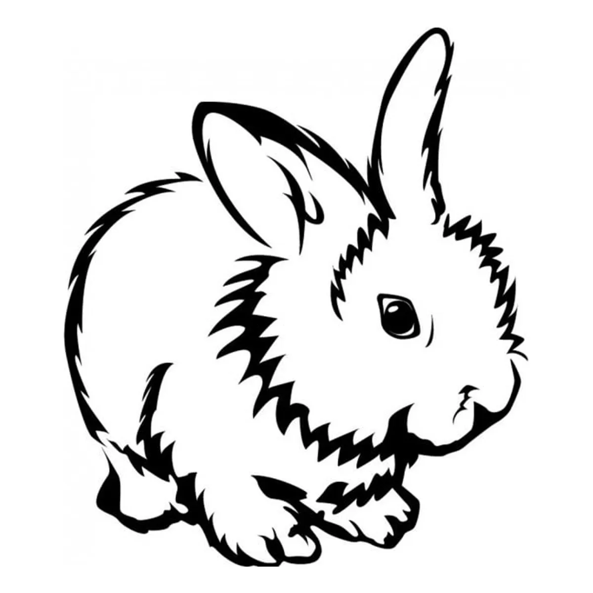 GENERICO - Decomural Cute Rabbit Pet Animals WS-33024