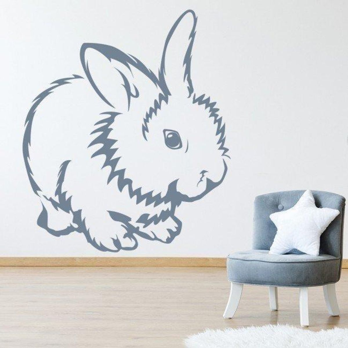 GENERICO - Decomural Cute Rabbit Pet Animals WS-33024