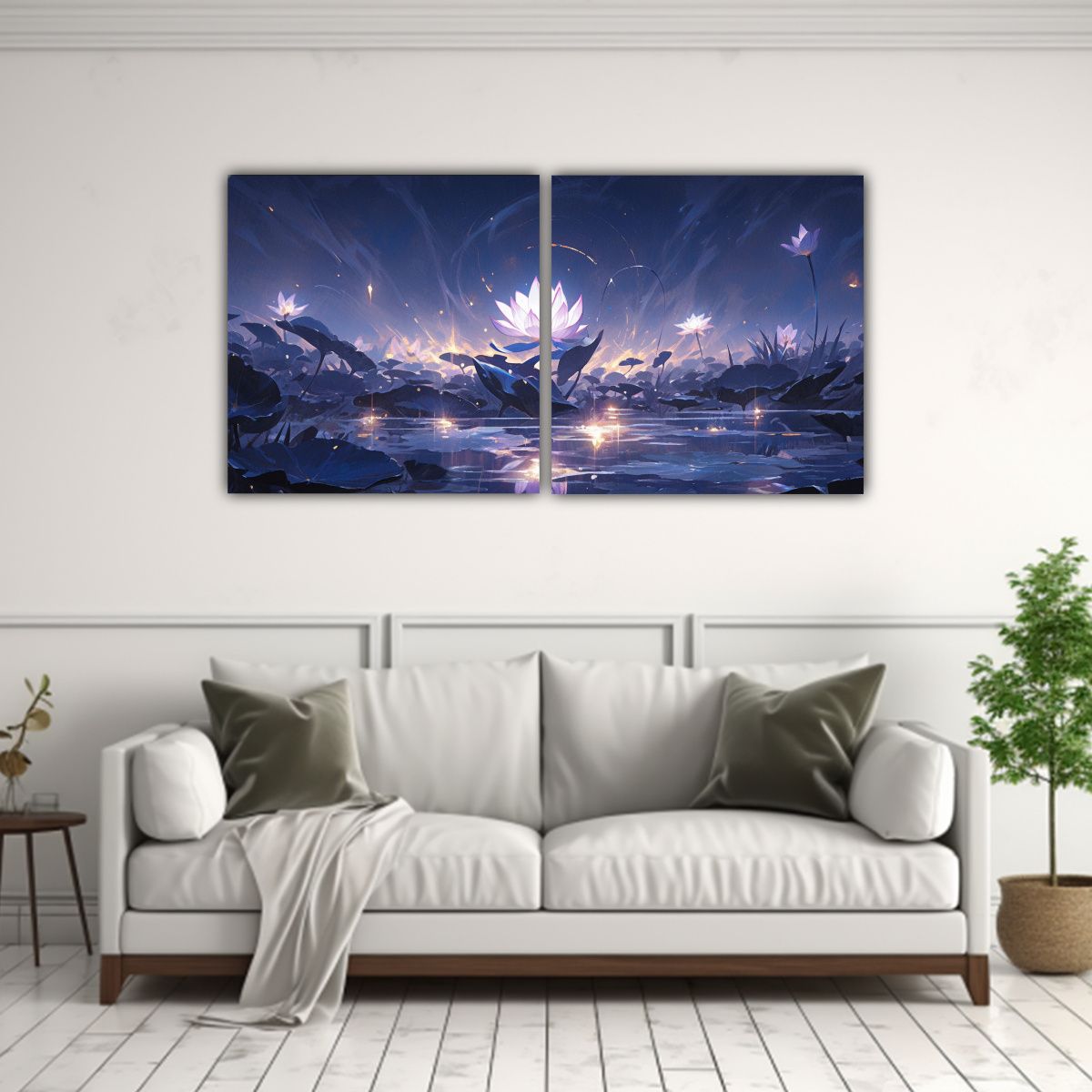 GENERICO - Pintura En Lienzo Estilo Magic Black Lotus De 120x60 Cm