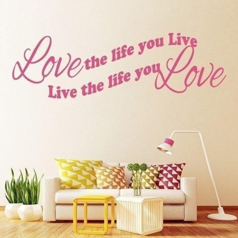 GENERICO - Decomural Love The Life You Live Love WS-33029