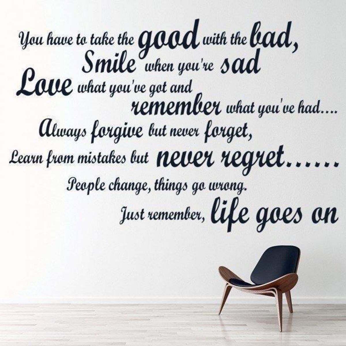 GENERICO - Decomural Take The Good With The Bad Inspirational WS-33035