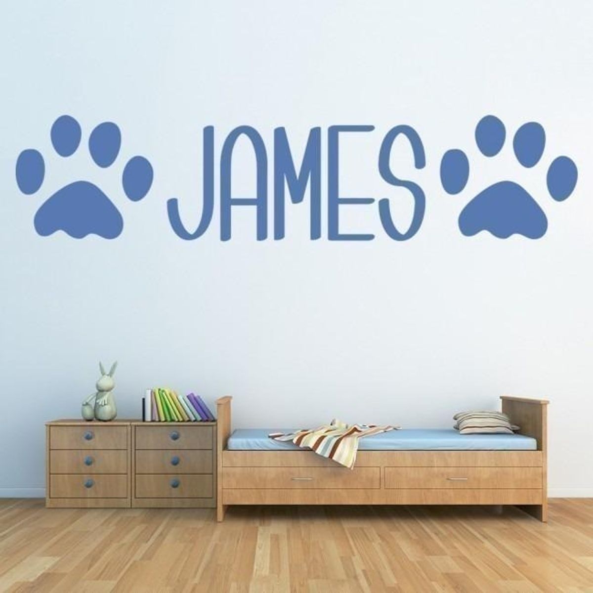 GENERICO - Decomural Personalised Name Paw Print WS-44284