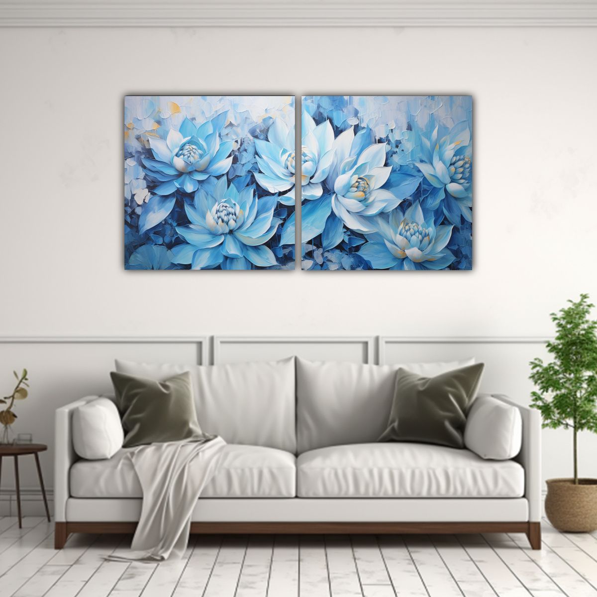 GENERICO - Arte De Pared Tela Sublimada Espacio Lote 2 140x70 Cm