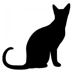 GENERICO - Decomural Black Cat Animals Pets Pack WS-33054