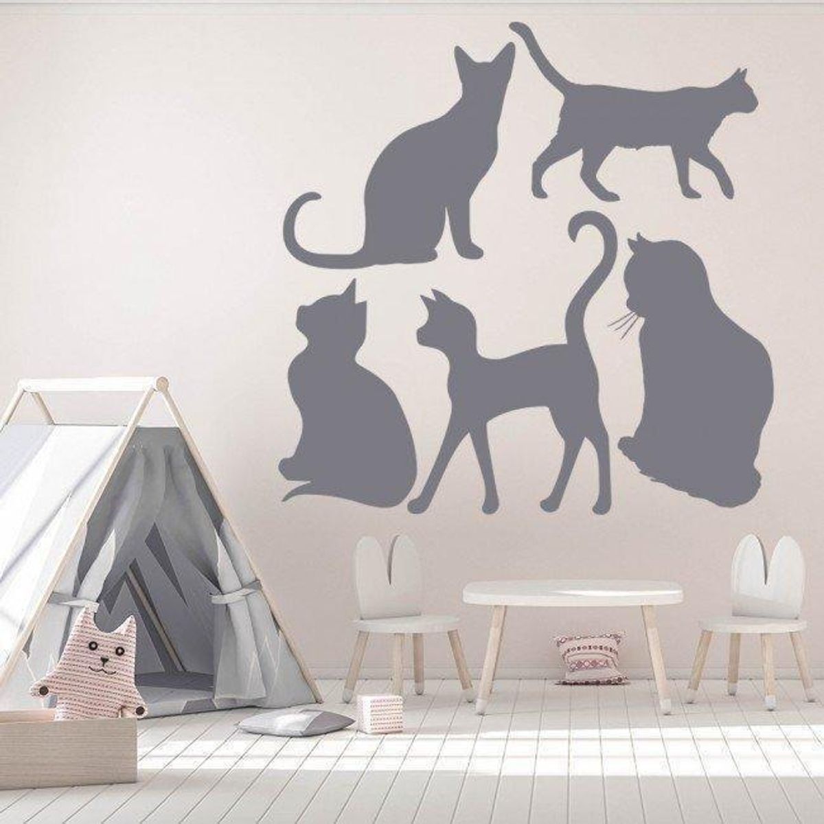 GENERICO - Decomural Cat House Cats Set WS-33055