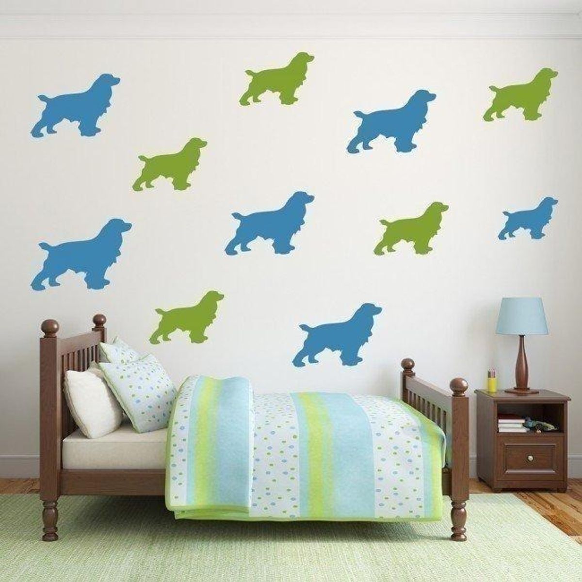 GENERICO - Decomural Spaniel Dog Pets Animals Pack WS-33059