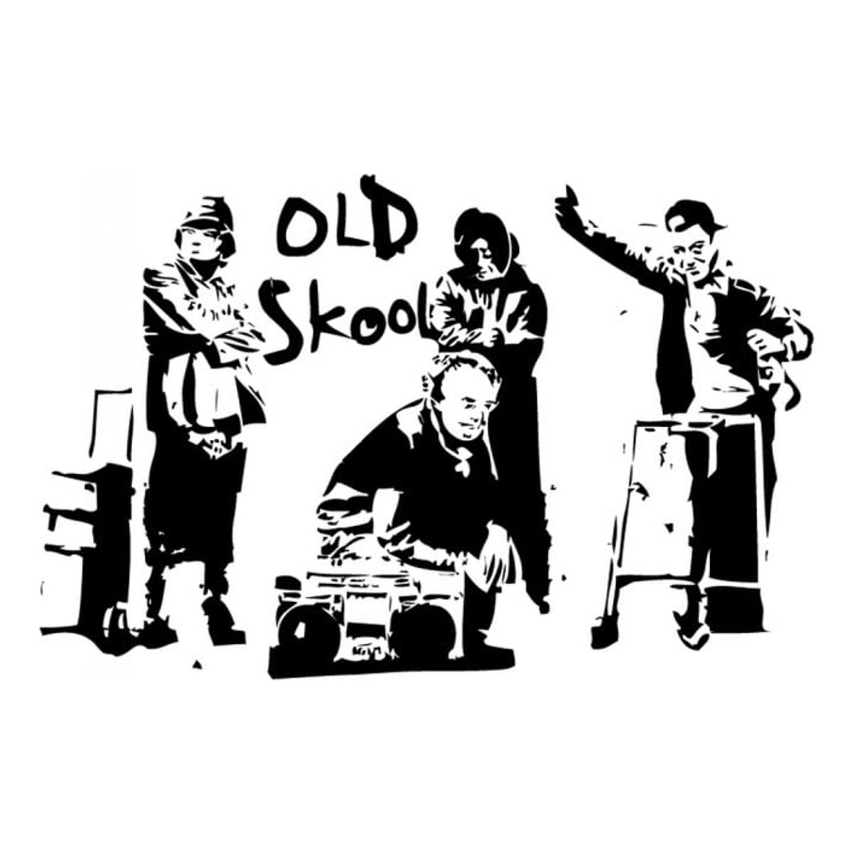 GENERICO - Decomural Old School Music Banksy WS-34480