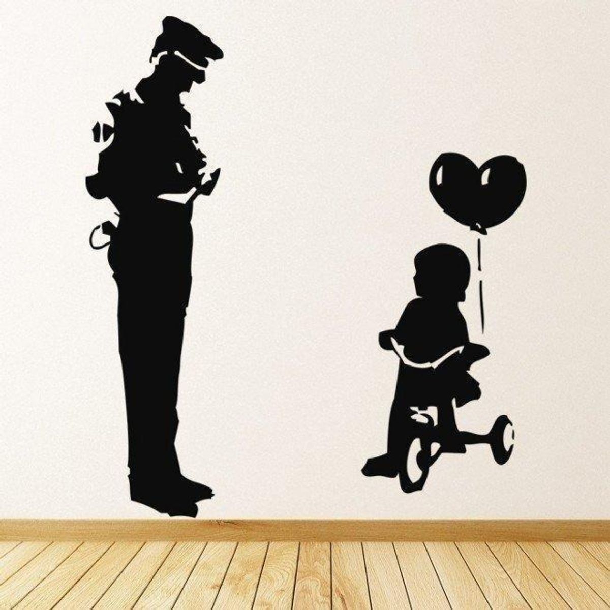 GENERICO - Decomural Policeman Child Banksy WS-34486