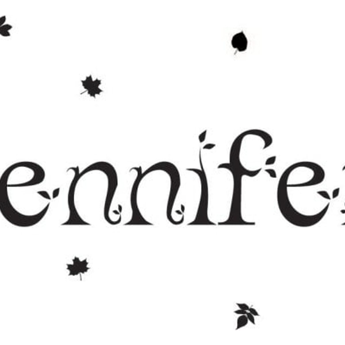 GENERICO - Decomural Personalised Name Leaf WS-44297