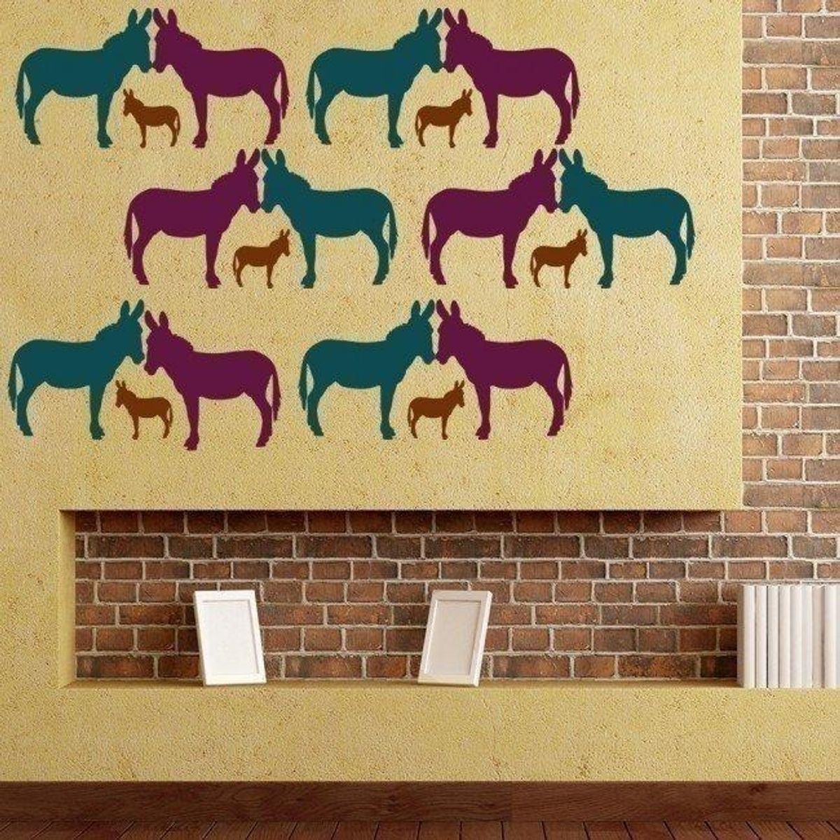 GENERICO - Decomural Donkey Farm Animals Pack WS-33074