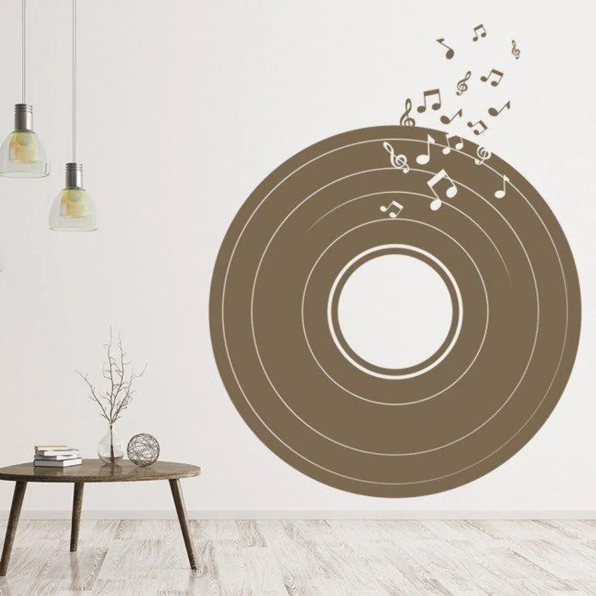 GENERICO - Decomural Vinyl Record Retro Music Notes WS-44303