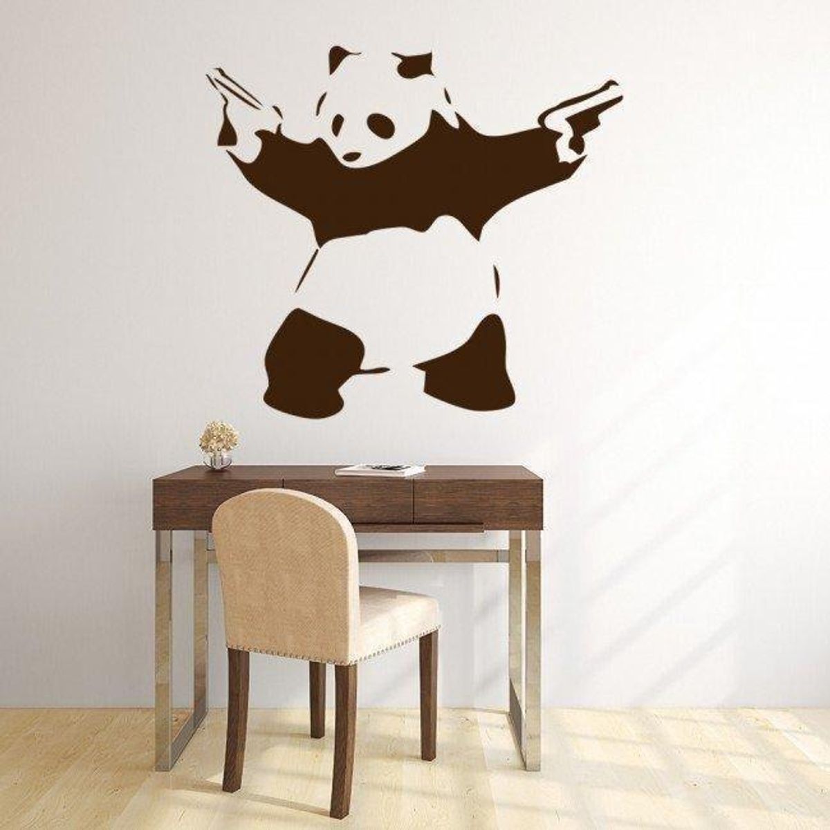 GENERICO - Decomural Banksy Panda With Guns Banksy Wall Art WS-34494