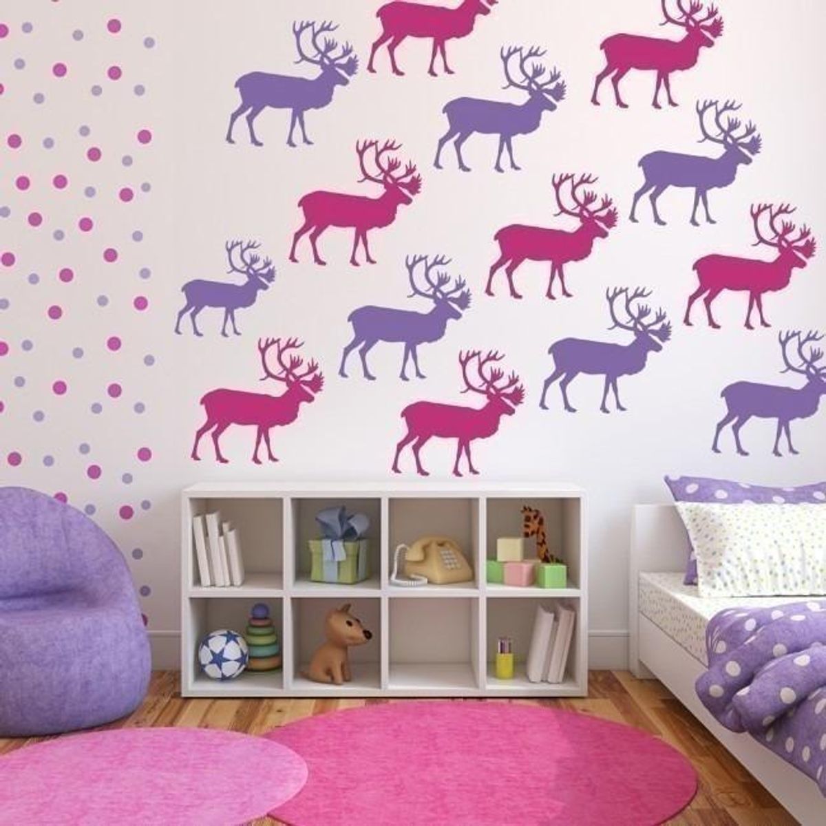 GENERICO - Decomural Deer Woodland Animals Pack WS-33084