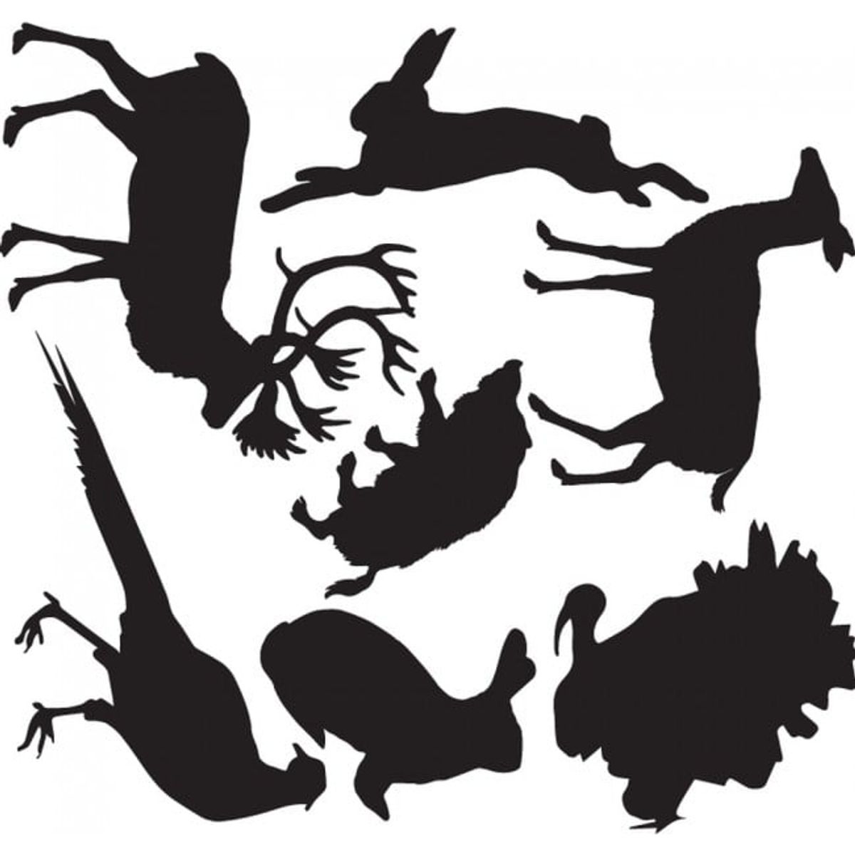 GENERICO - Decomural Woodland Animals Rabbit Deer Set WS-33091