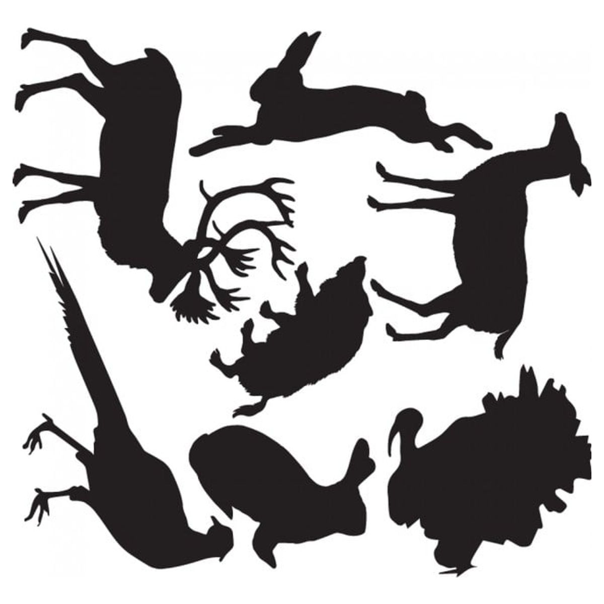 GENERICO - Decomural Woodland Animals Rabbit Deer Set WS-33091