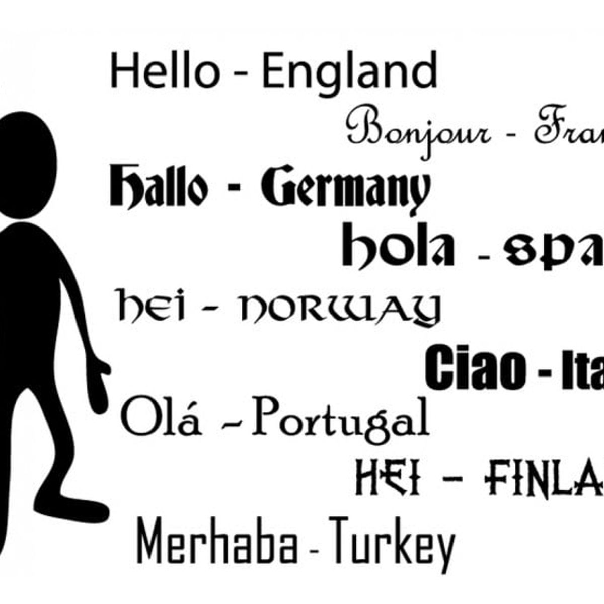 GENERICO - Decomural Language Basics Hello School Education WS-34526